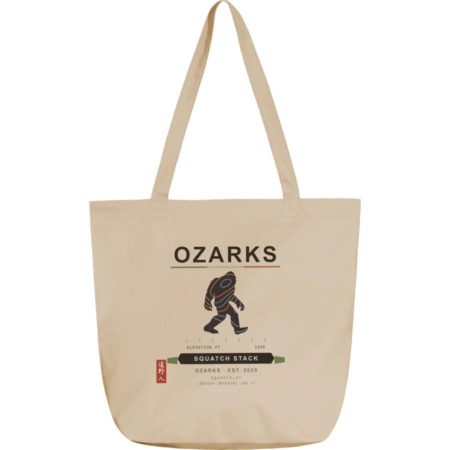 Ozark Contours Tote: product mockup