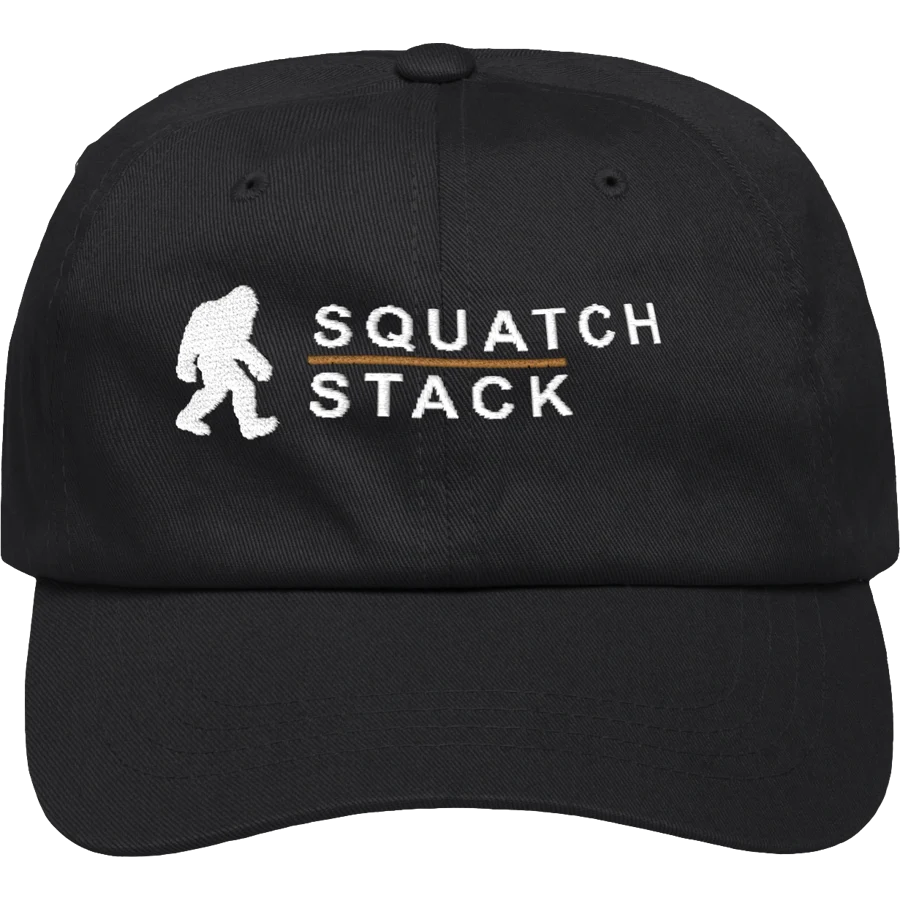 Squatch Stack Dad Hat: product mockup
