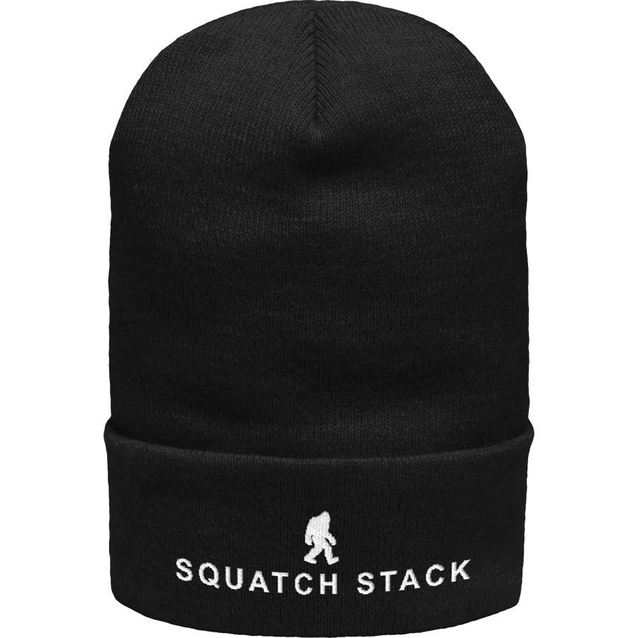 Squatch Stack Beanie: product mockup