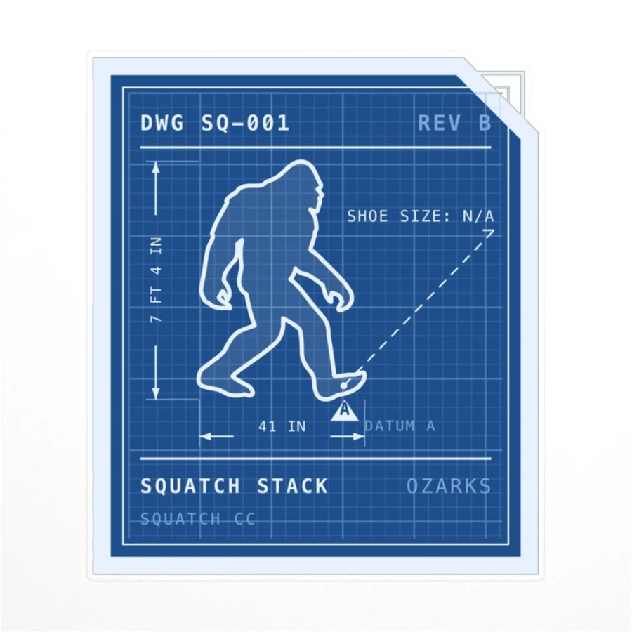 DWG SQ-001 Sticker: product mockup