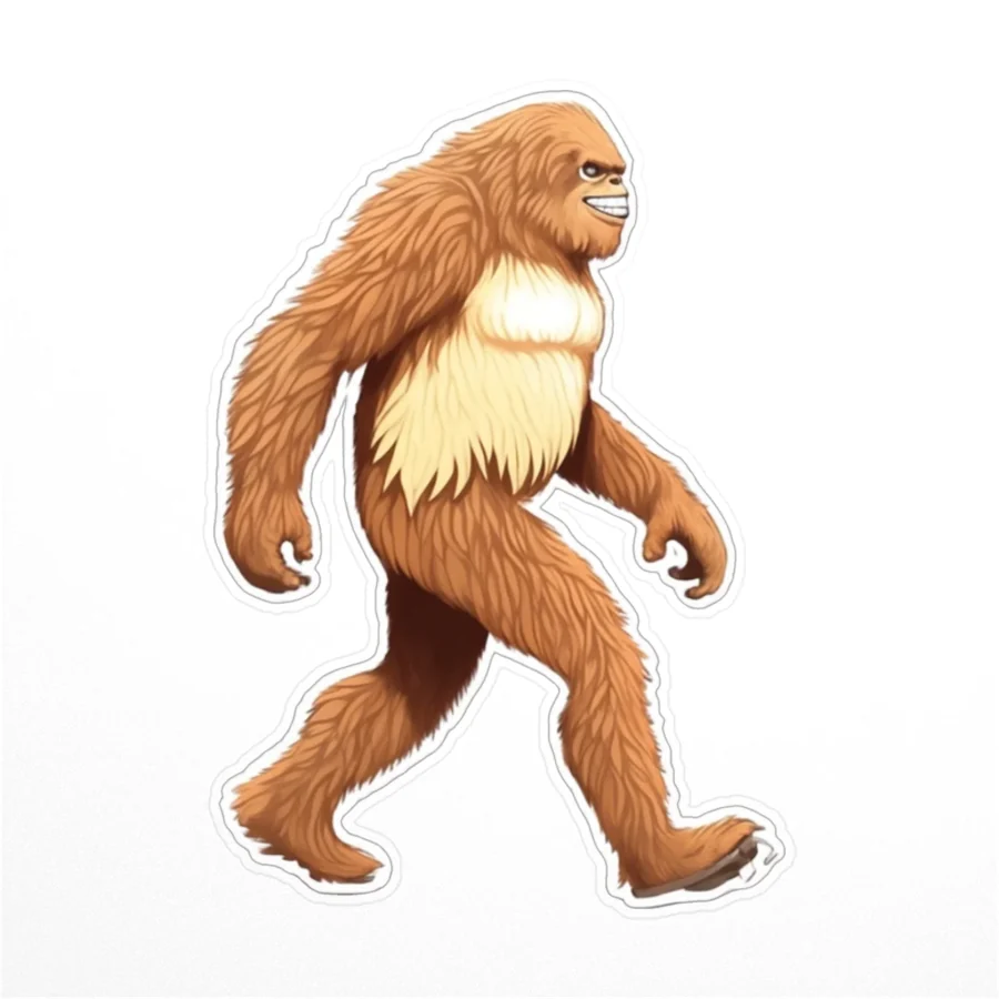 Lil' Squatch Sticker: product mockup
